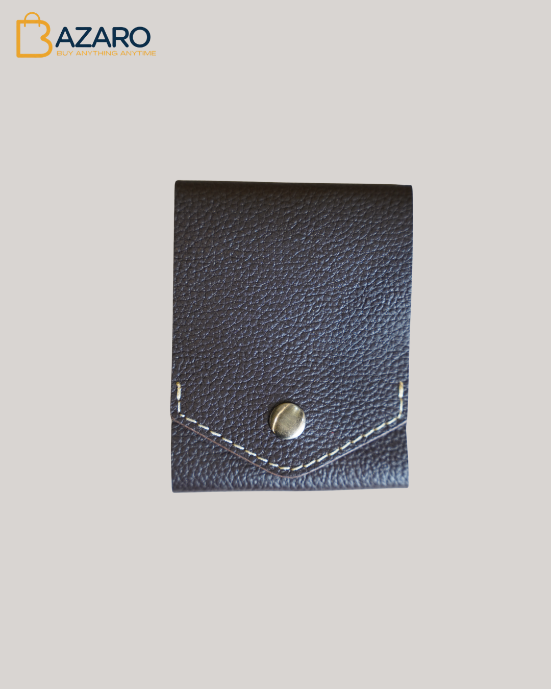 Cigar Reserve | Handcrafted Genuine Dark Brown Leather Wallet with free leather keychain | slim & compact design