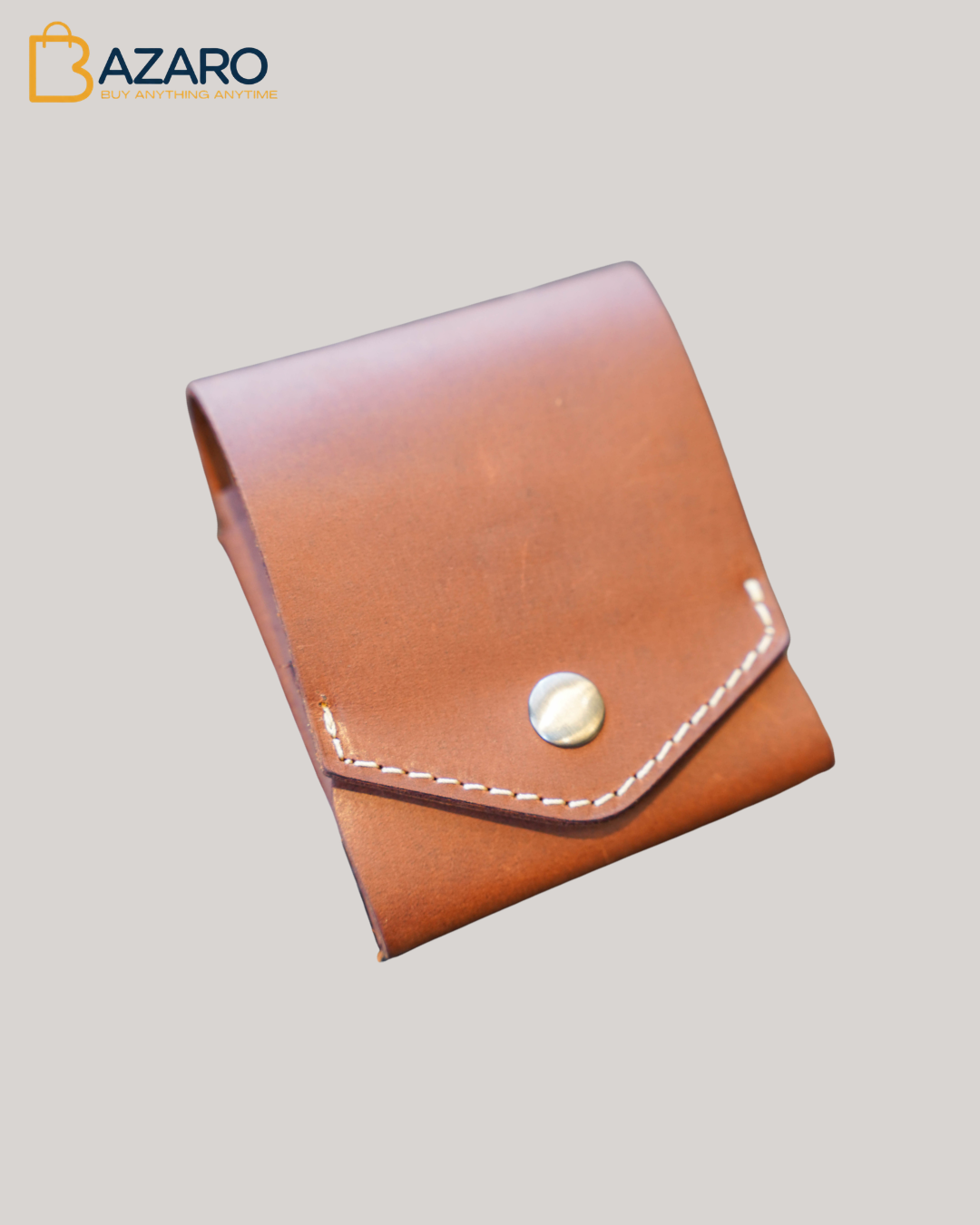Royale saddle | Handcrafted Genuine brown Leather Wallet with free leather keychain | Slim & Compact design