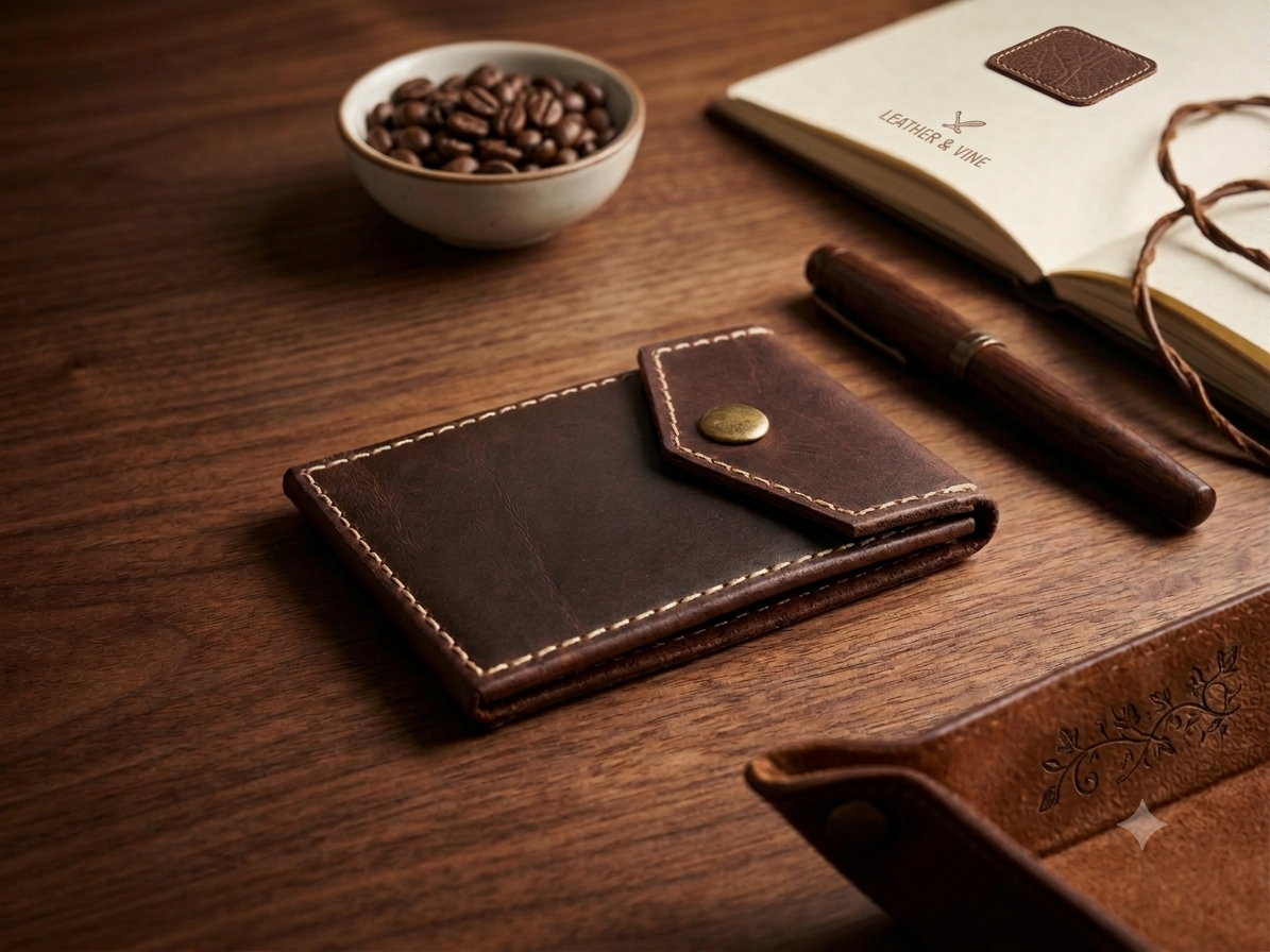 Rustic Chocolate | Hand-Crafted Genuine Leather Wallet | Slim & Compact design