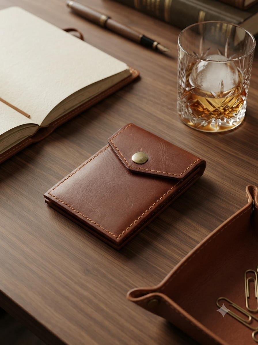 Heritage Saddle | Hand-Crafted Genuine Leather Wallet | Slim & Compact design