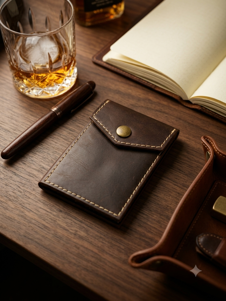 Rustic Chocolate | Hand-Crafted Genuine Leather Wallet | Slim & Compact design