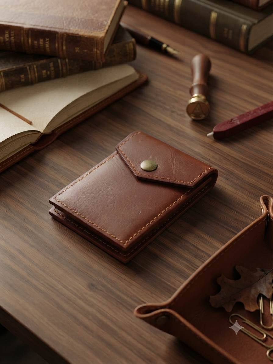 Heritage Saddle | Hand-Crafted Genuine Leather Wallet | Slim & Compact design