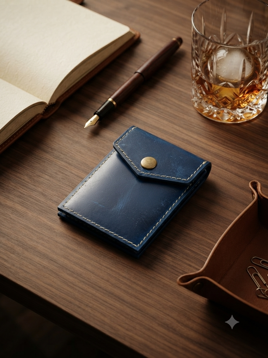 Crimson Crown  | Hand-Crafted Leather Wallet | Slim & Compact design