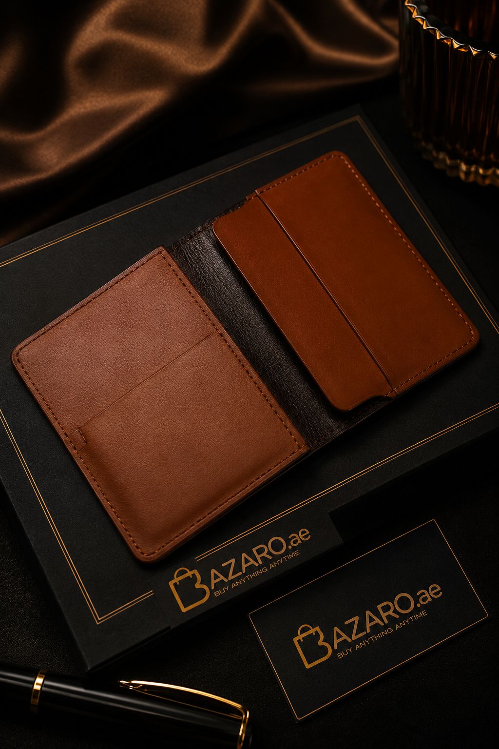 Kingsman Fold | Premium Bazaro Handmade Magnetic  Leather Wallet